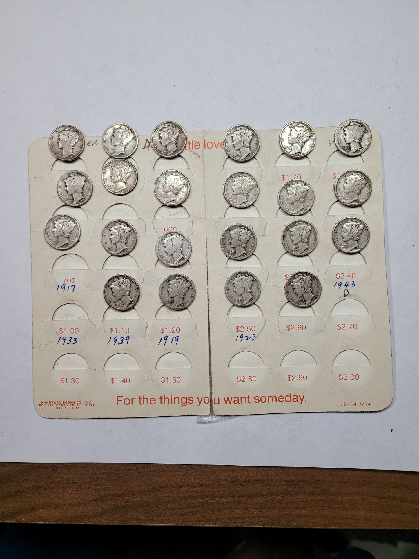Historic Mercury Dime Collection (1919-1943) - Iconic Silver Coins for Collectors & Investors