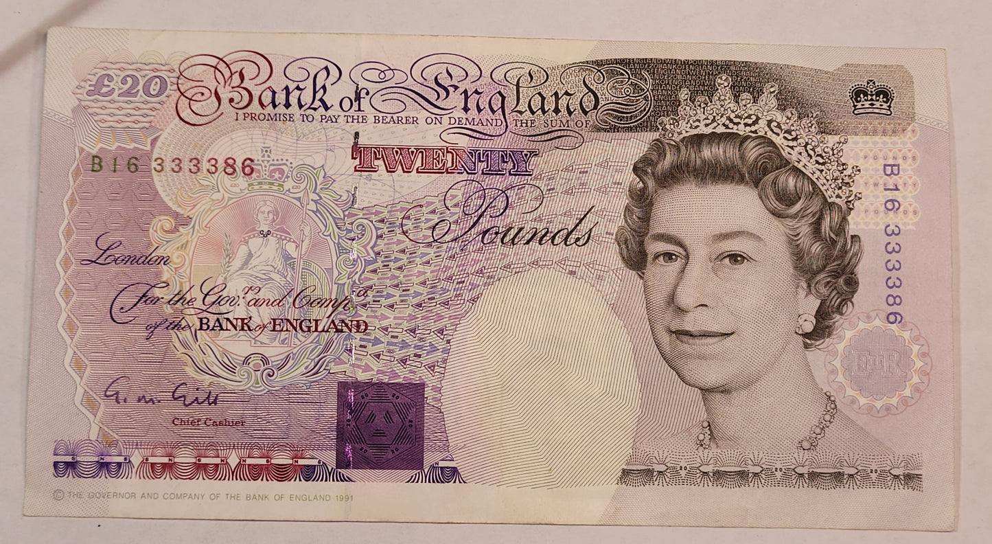 Vintage Bank of England Note Collection. Sequential Serial Numbers. Historical British Currency Lot