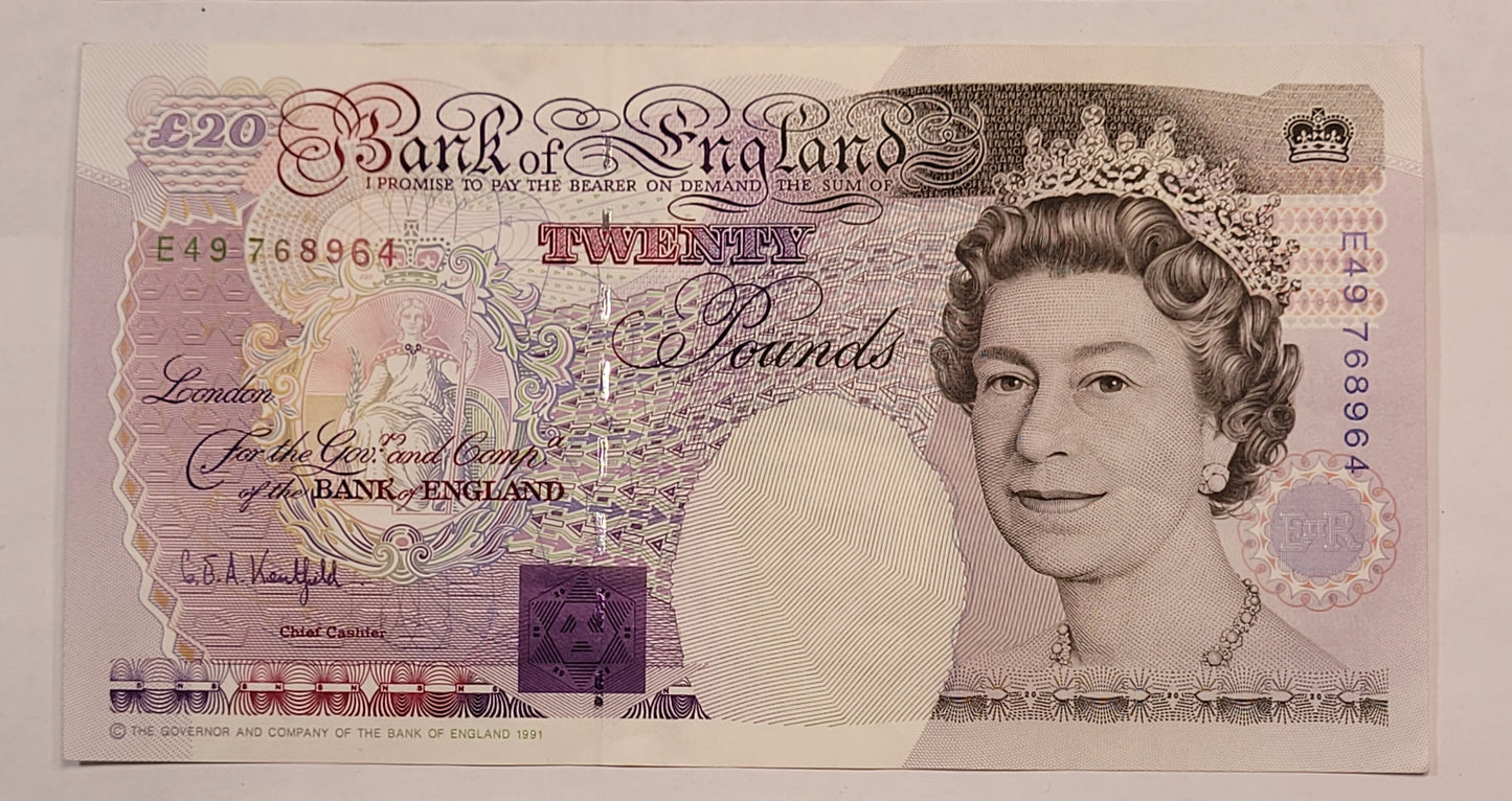 Vintage Bank of England Note Collection. Sequential Serial Numbers. Historical British Currency Lot