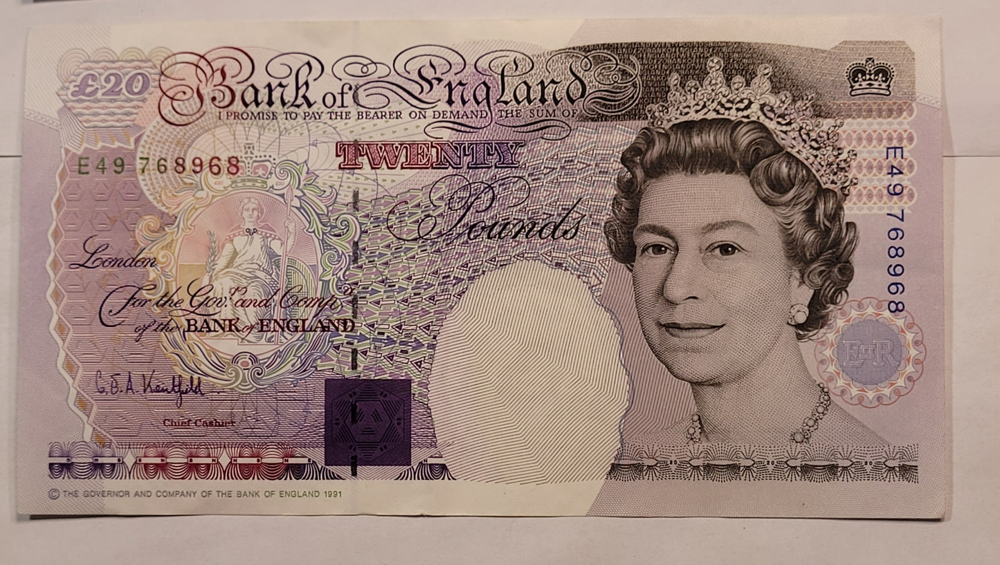Vintage Bank of England Note Collection. Sequential Serial Numbers. Historical British Currency Lot