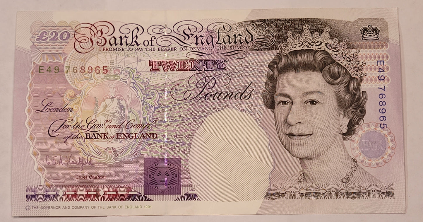 Vintage Bank of England Note Collection. Sequential Serial Numbers. Historical British Currency Lot