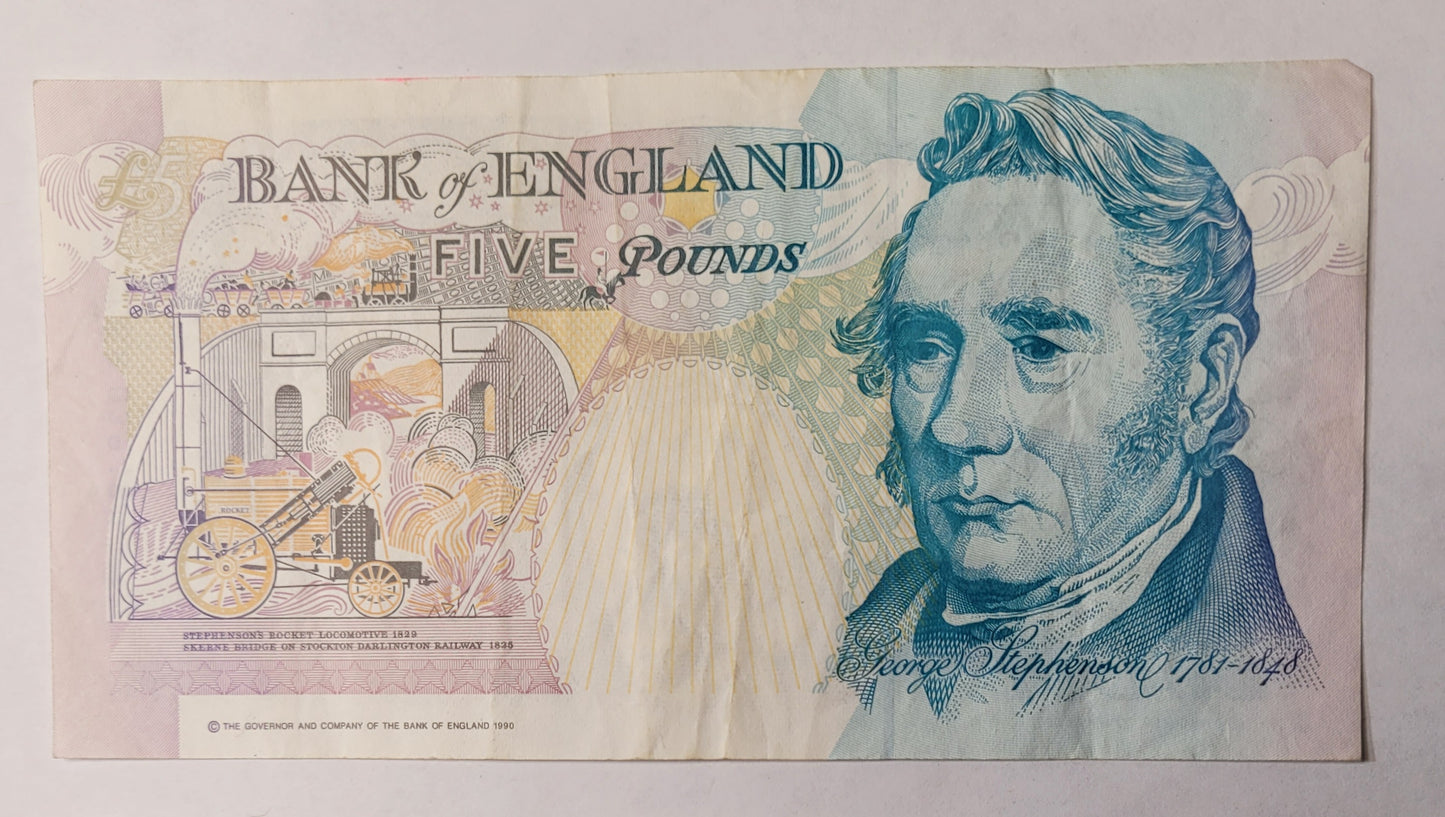 Vintage Bank of England Note Collection. Sequential Serial Numbers. Historical British Currency Lot