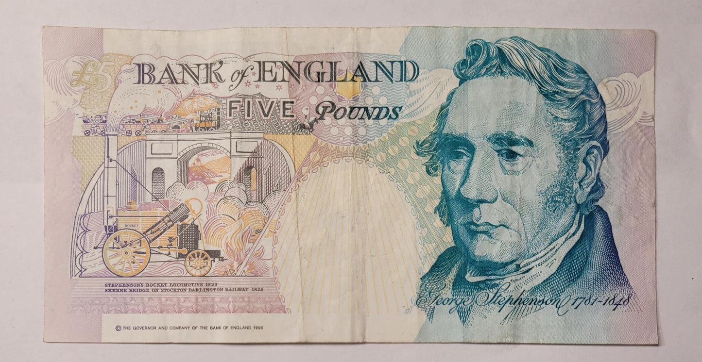 Vintage Bank of England Note Collection. Sequential Serial Numbers. Historical British Currency Lot