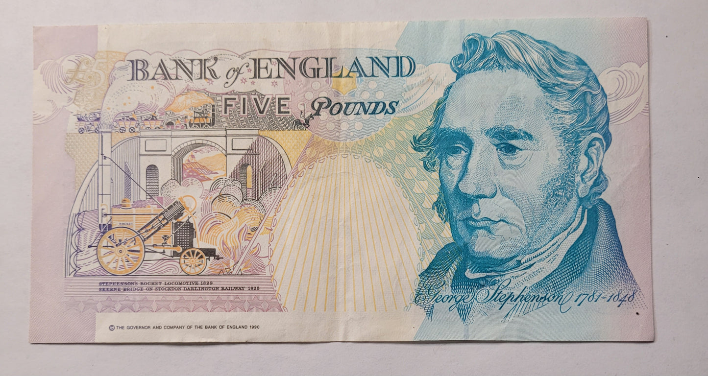 Vintage Bank of England Note Collection. Sequential Serial Numbers. Historical British Currency Lot