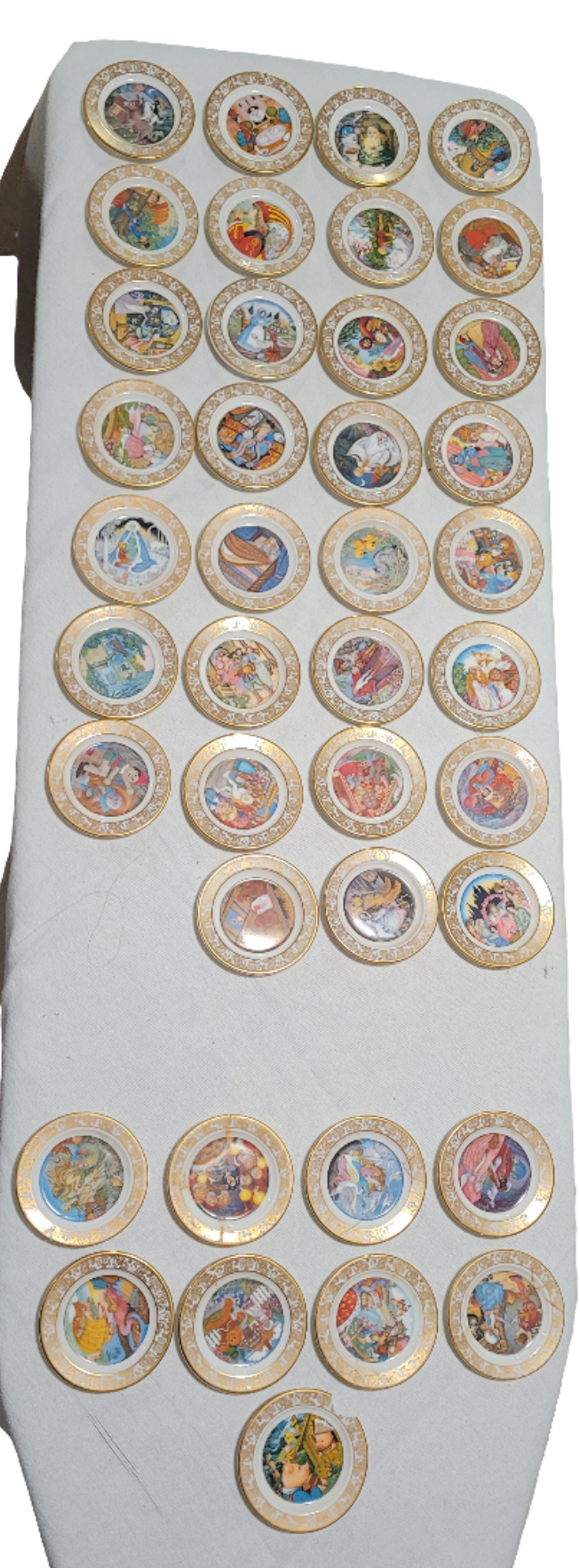 Franklin Mint "The Best Loved Fairy Tales" 40 Mini Plate Collection Signature Edition 🌟