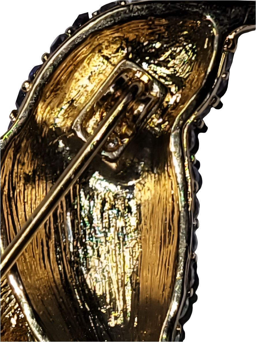 Monet Hummingbird Brooch with Swarovski Crystal Accents