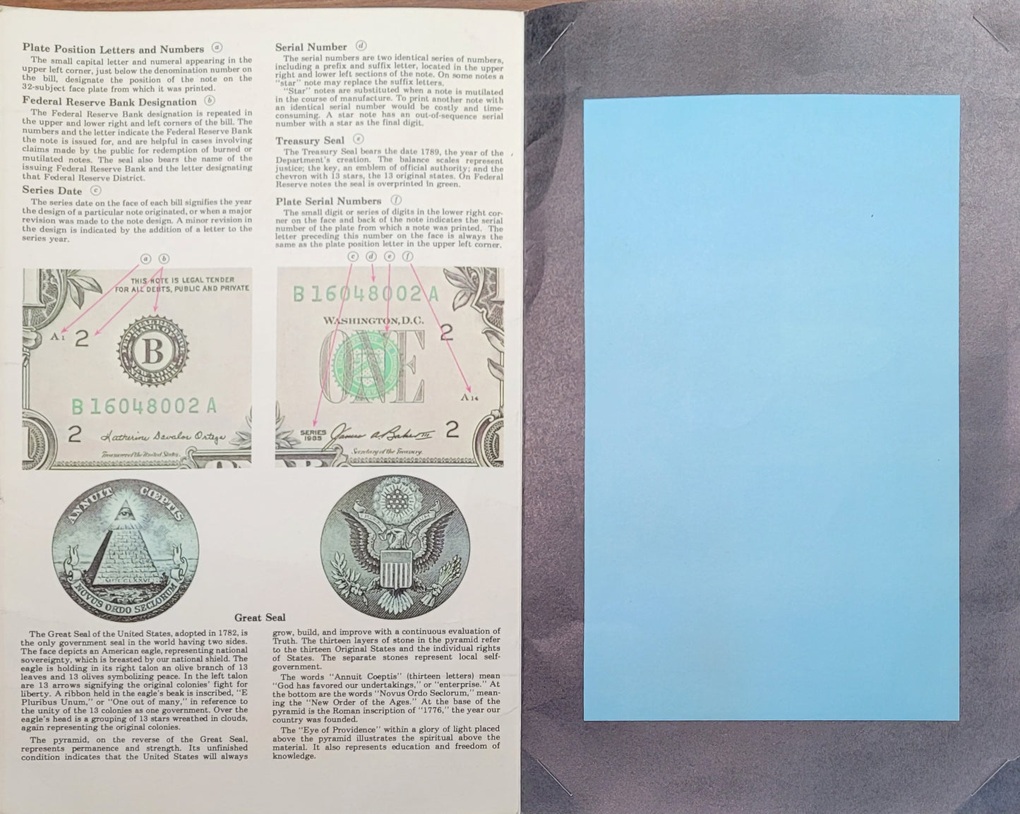 Uncut $1 Notes and Historical Treasury Documents - Collectible Currency and Memorabilia Set