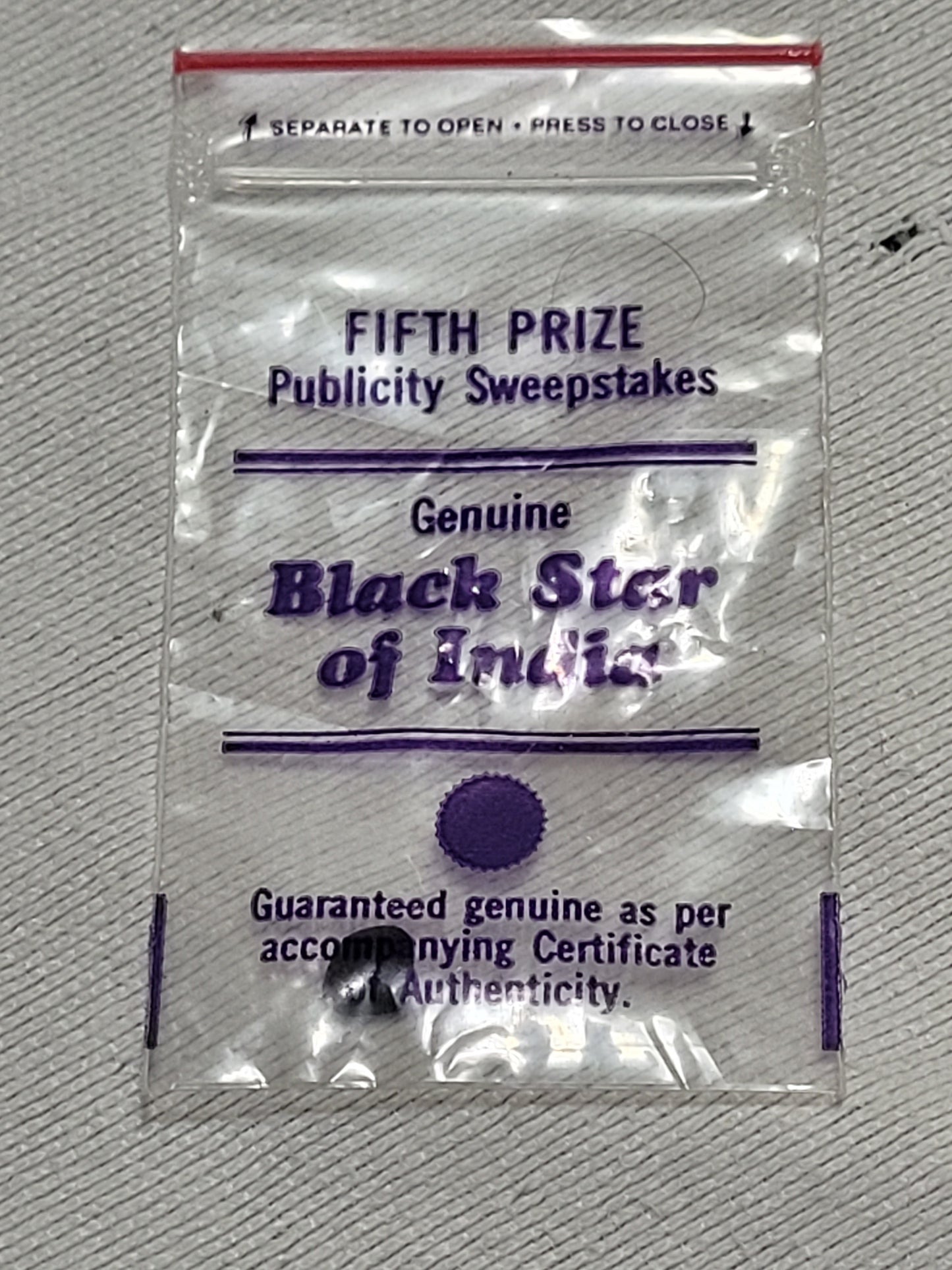 Genuine Black Star of India - 1 Carat Cabochon with Certificate of Authenticity 🌟