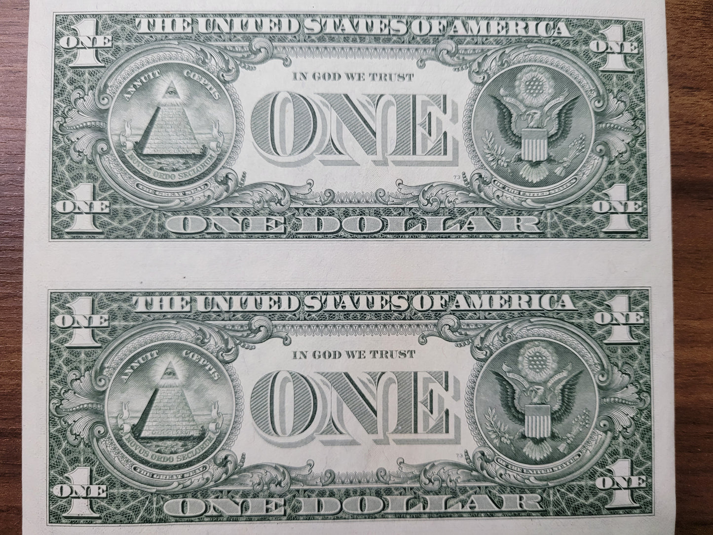 Uncut $1 Notes and Historical Treasury Documents - Collectible Currency and Memorabilia Set