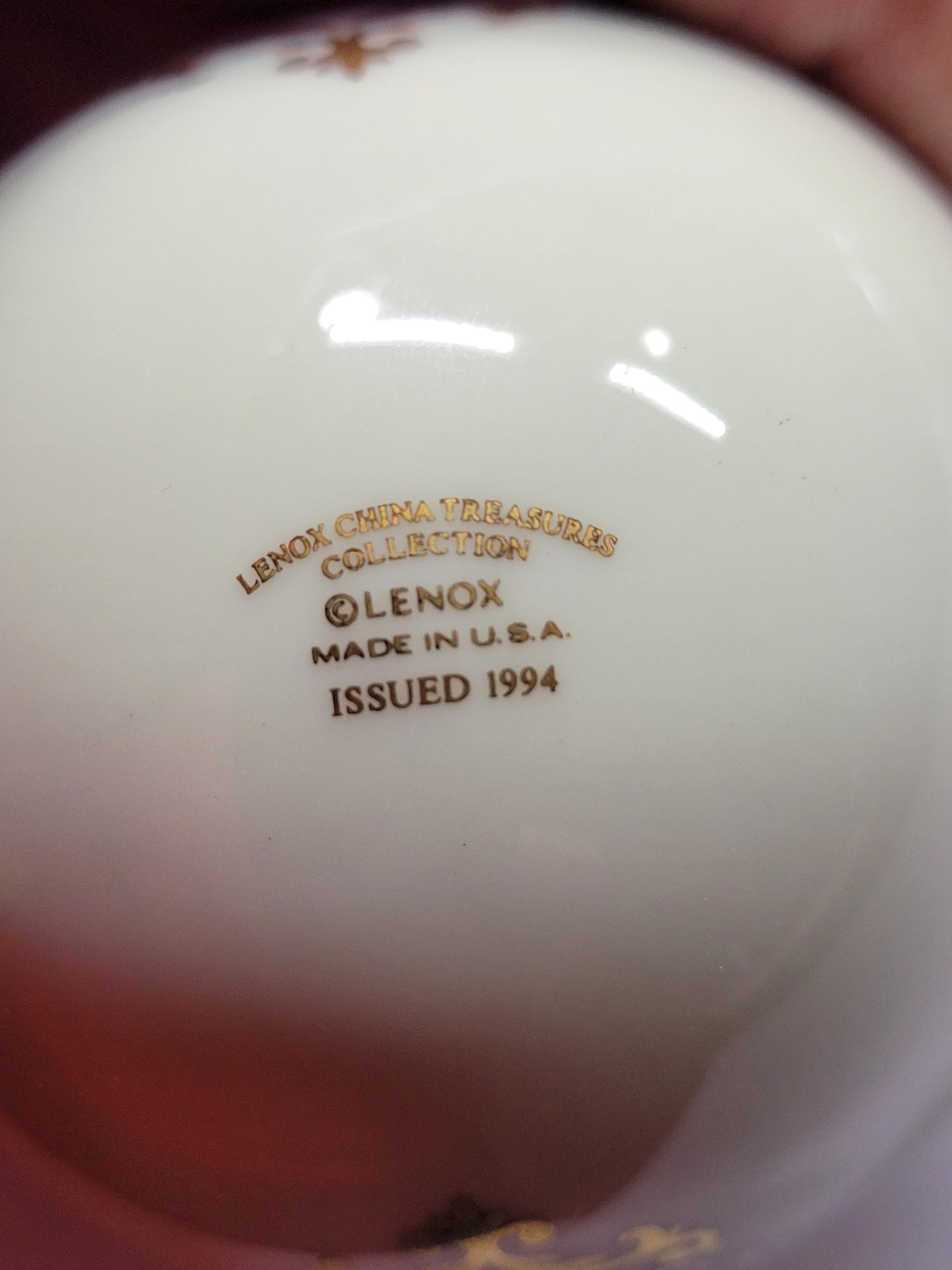 Lenox China Treasures Collection Easter Egg Set – Issued 1995