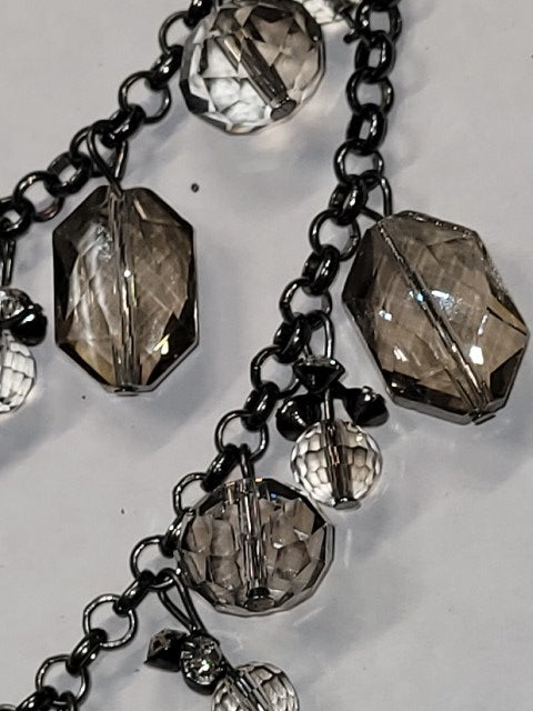 Vintage Elegant Crystal Drop Statement Necklace