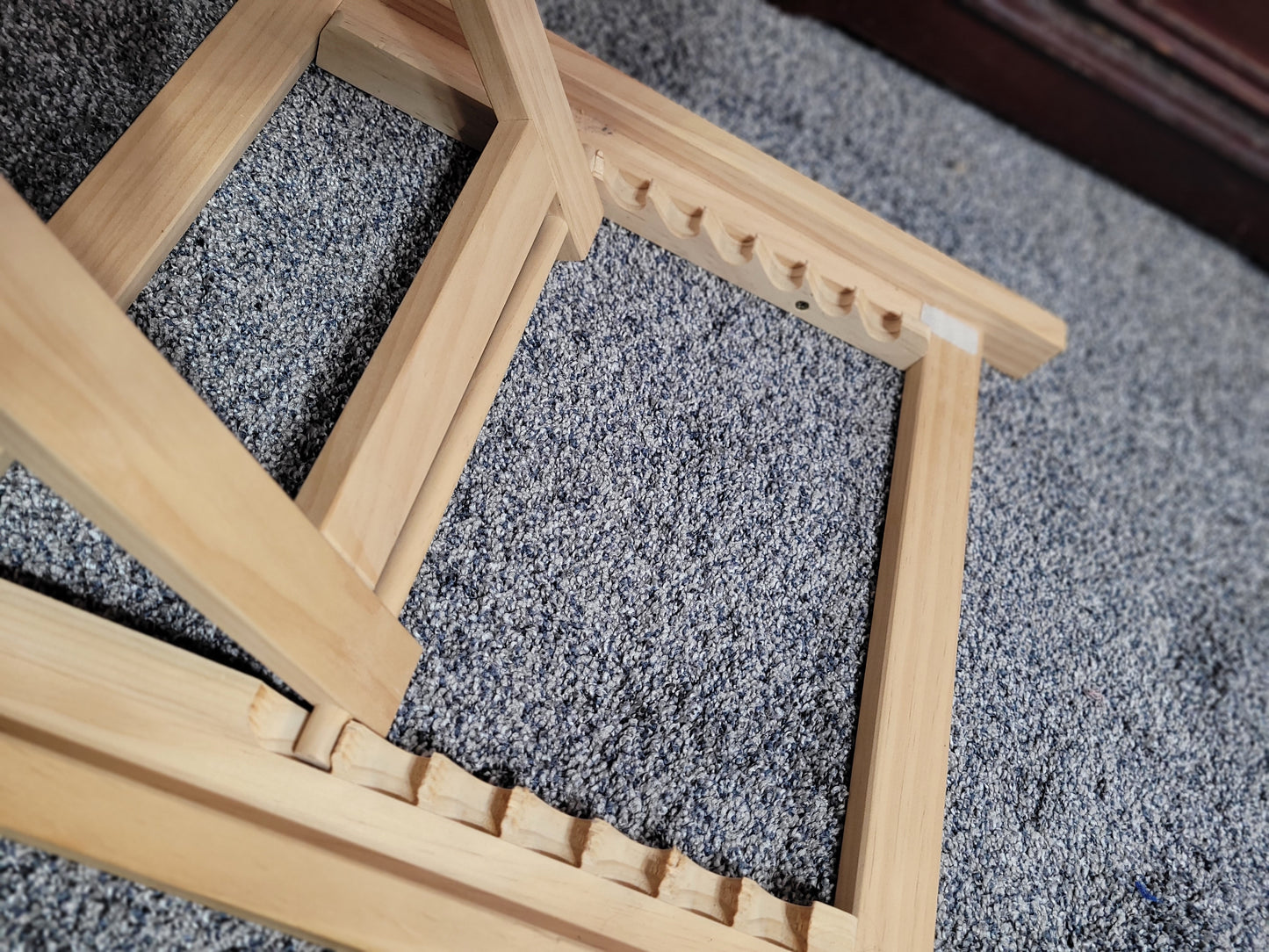 Adjustable Wooden Pet Ramp w/ Safety Side Rails — Carpeted, Foldable, Dog or Cat Bed Ramp 🐾