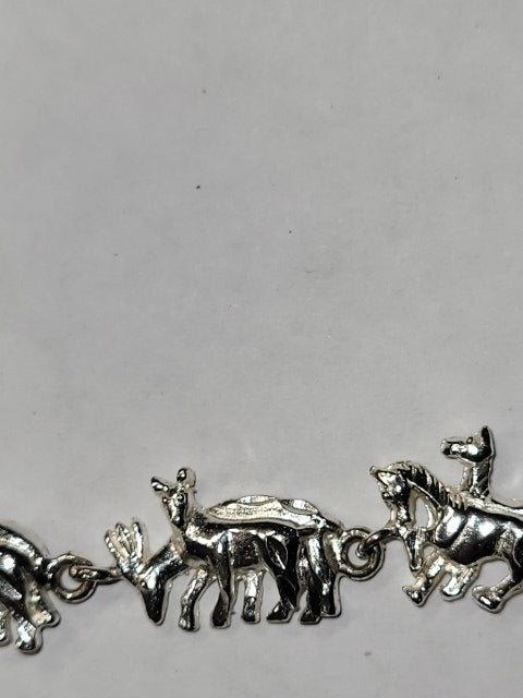 Sterling Silver Noah’s Ark Silver Necklace and Bracelet Set