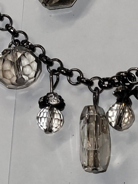 Vintage Elegant Crystal Drop Statement Necklace