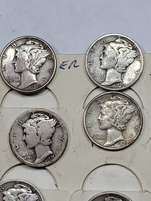 Historic Mercury Dime Collection (1919-1943) - Iconic Silver Coins for Collectors & Investors