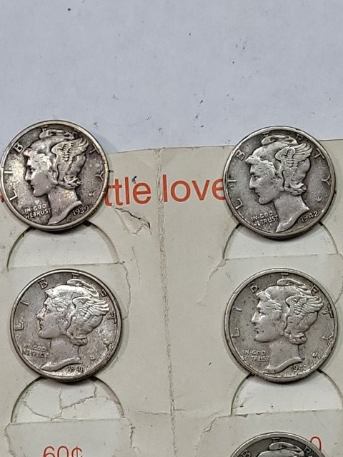 Historic Mercury Dime Collection (1919-1943) - Iconic Silver Coins for Collectors & Investors
