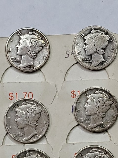 Historic Mercury Dime Collection (1919-1943) - Iconic Silver Coins for Collectors & Investors