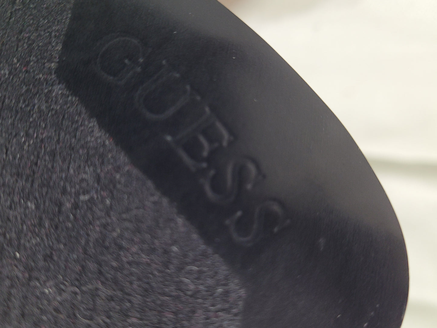 GUESS Black Satin Peep‑Toe Platform Heels – Size 10 W