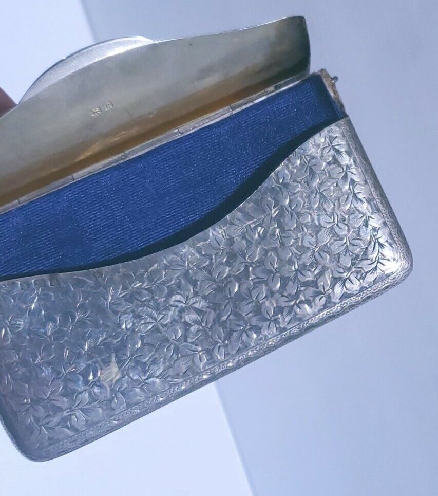 Antique S. Blanckensee & Sons Ltd Silver Calling Card Case. NOT monogrammed!! 