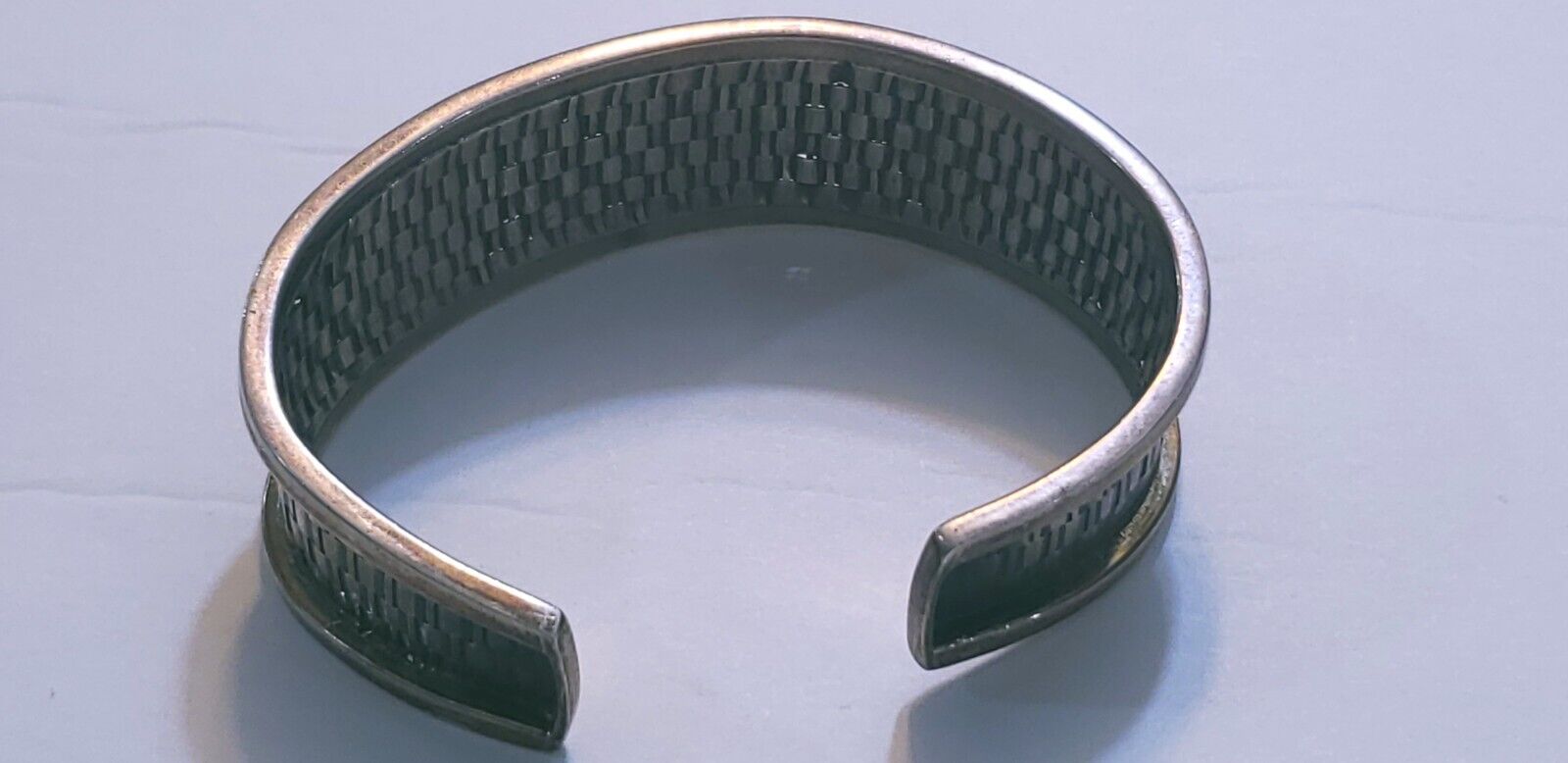Vintage sterling silver bengal bracelet with sapphire stones