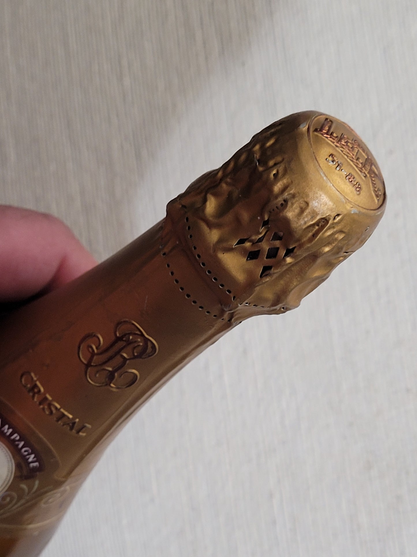 Millennium 2000 Cristal Champagne Bottle – Display Collectible (Perfect Condition, Sealed)