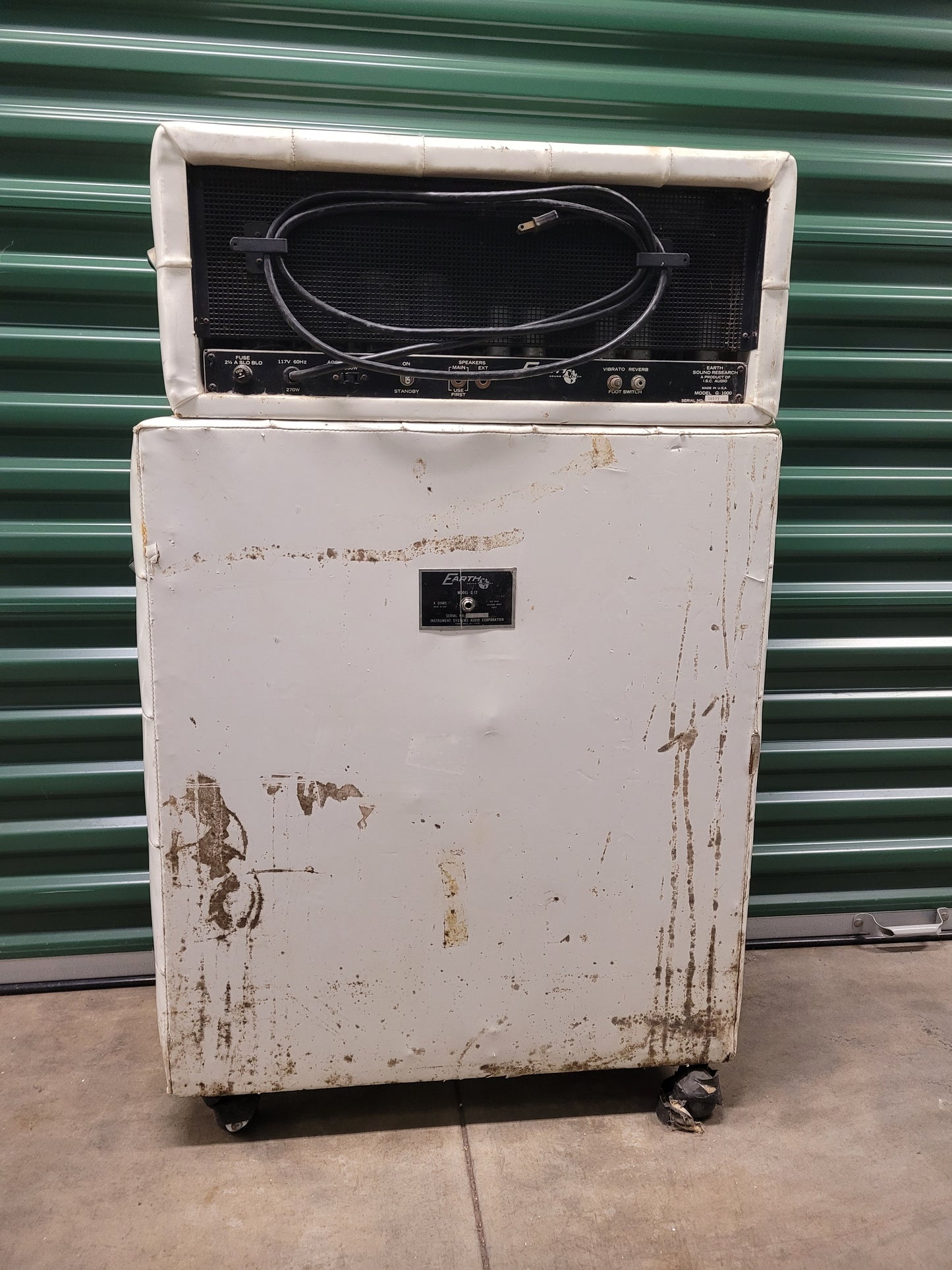 Earth Sound Research G-1000 Tube Amp Head and G-12E 2x12 Cab. Used. All original